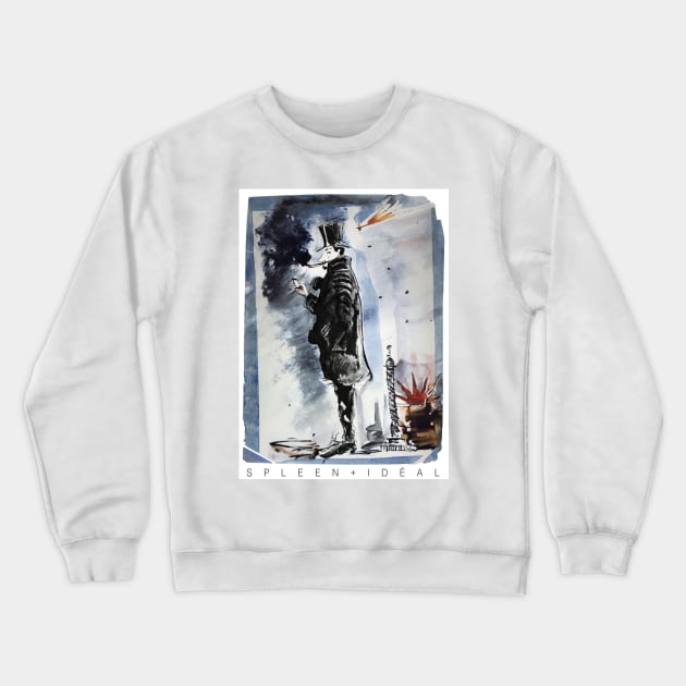 Baudelaire, under influence Crewneck Sweatshirt by SpleenEtIdeal